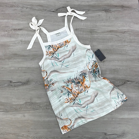 ☀️HURLEY☀️ PRINTED TIE DRESS COVER UP - Picture 2 of 11